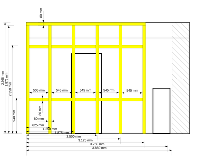 Südliche Küchenwand (Updates …) – Hof Isem