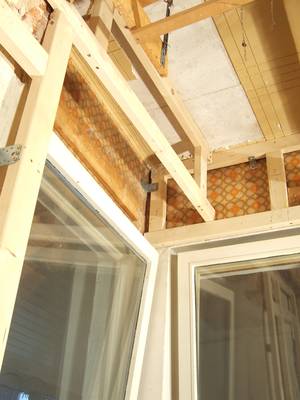 Gerüst für die Westliche Küchenwand fertig gestellt – Hof Isem